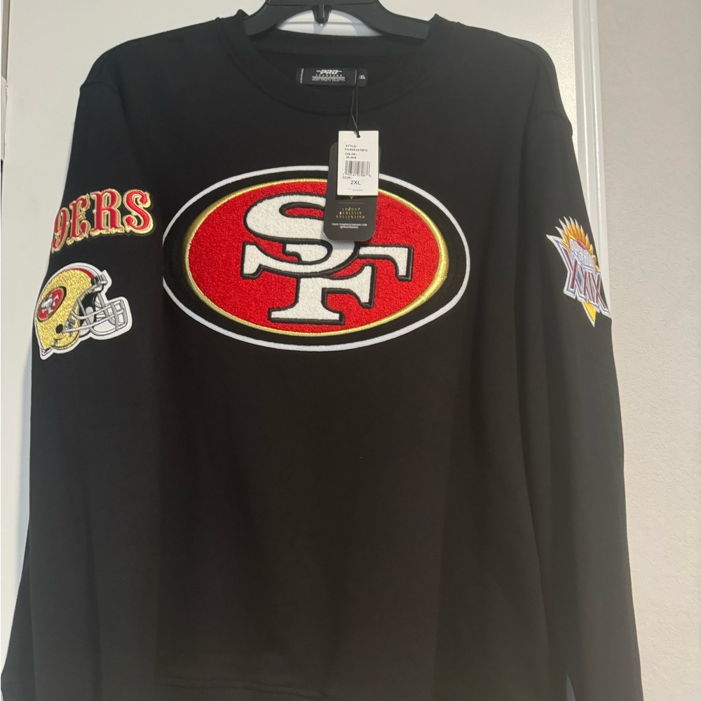 49ers pull over sweater 2x